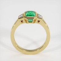 1.12 Ct. Emerald   Ring, 18K Yellow Gold 3