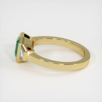 1.12 Ct. Emerald   Ring, 18K Yellow Gold 4