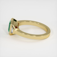 1.12 Ct. Emerald Ring, 18K Yellow Gold 4