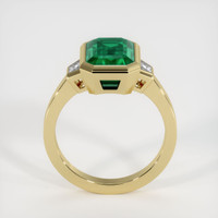 3.79 Ct. Emerald Ring, 18K Yellow Gold 3