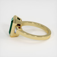 3.79 Ct. Emerald Ring, 18K Yellow Gold 4