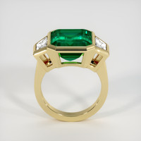 6.64 Ct. Emerald Ring, 18K Yellow Gold 3