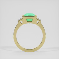 3.31 Ct. Emerald Ring, 18K Yellow Gold 3