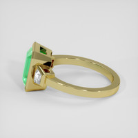 3.31 Ct. Emerald Ring, 18K Yellow Gold 4