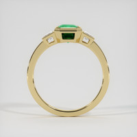1.08 Ct. Emerald Ring, 18K Yellow Gold 3