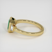 1.08 Ct. Emerald Ring, 18K Yellow Gold 4