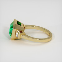 7.95 Ct. Emerald Ring, 18K Yellow Gold 4