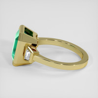 3.78 Ct. Emerald Ring, 18K Yellow Gold 4
