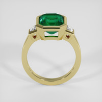 3.76 Ct. Emerald Ring, 18K Yellow Gold 3