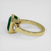 3.76 Ct. Emerald Ring, 18K Yellow Gold 4