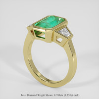 2.38 Ct. Emerald Ring, 18K Yellow Gold 2