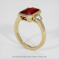4.02 Ct. Ruby Ring, 18K Yellow Gold 2