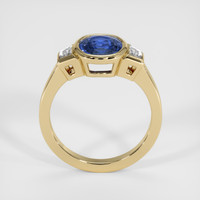2.34 Ct. Blue Sapphire Ring, 18K Yellow Gold 3