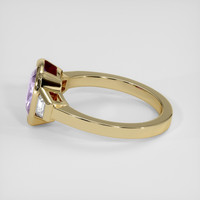 2.42 Ct. Purple Sapphire Ring, 18K Yellow Gold 4