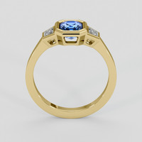 1.29 Ct. Blue Sapphire Ring, 18K Yellow Gold 3