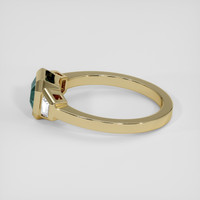 1.48 Ct. Greenish Blue Sapphire Ring, 18K Yellow Gold 4