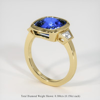 5.01 Ct. Blue Sapphire Ring, 18K Yellow Gold 2