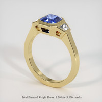 2.19 Ct. Blue Sapphire Ring, 18K Yellow Gold 2