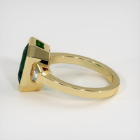 4.50 Ct. Green Sapphire Ring, 18K Yellow Gold 4