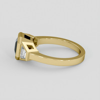 1.78 Ct. Bluish Green Sapphire Ring, 18K Yellow Gold 4