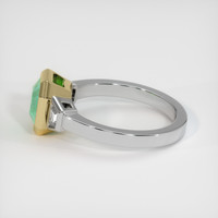 1.57 Ct. Emerald Ring, 18K Yellow & White 4