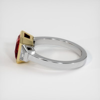 1.52 Ct. Red Garnet Ring, 18K Yellow & White 4