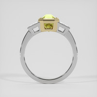 2.08 Ct. Yellow Sapphire Ring, 18K Yellow & White 3