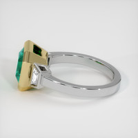 2.52 Ct. Emerald Ring, 18K Yellow & White 4