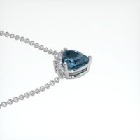 1.20 Ct. Sapphire Necklace, Platinum 950 3