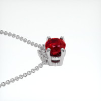 1.02 Ct. Ruby Necklace, 14K White Gold 3