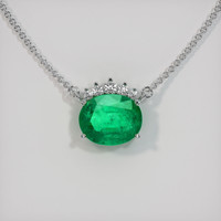 Emerald 项链 2.34 Ct., 18K 白色黄金 Preview