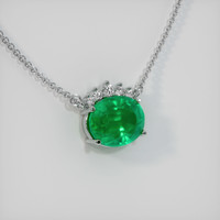 Emerald 项链 2.34 Ct., 18K 白色黄金 Preview