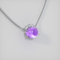 3.51 Ct. Sapphire Necklace, 18K White Gold 2