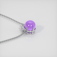 3.51 Ct. Sapphire Necklace, 18K White Gold 3