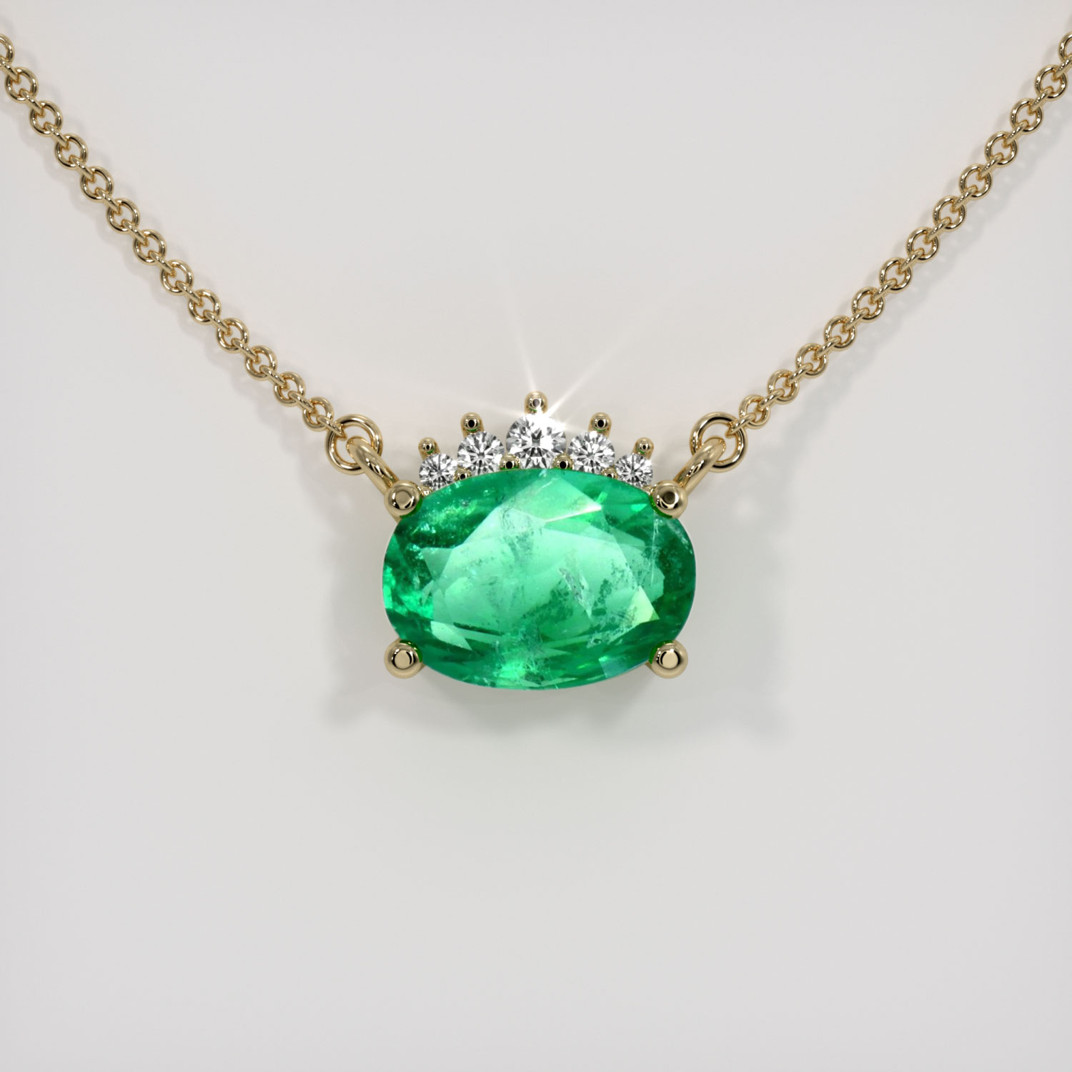 Genuine emerald deals necklace