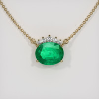 Emerald Necklace 2.34 Ct. 18K Yellow Gold Preview