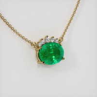 Emerald Necklace 2.34 Ct. 18K Yellow Gold Preview