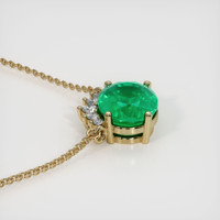 2.34 Ct. Emerald  Necklace - 18K Yellow Gold