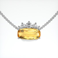 3.69 Ct. Gemstone Necklace, Platinum 950 1