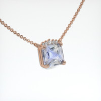 1.47 Ct. Sapphire Necklace, 14K Rose Gold 2