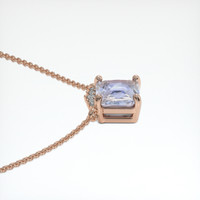 1.47 Ct. Sapphire Necklace, 14K Rose Gold 3