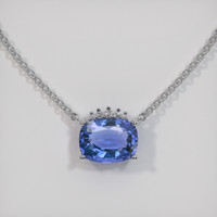 1.76 Ct. Gemstone Necklace, 14K White Gold 1