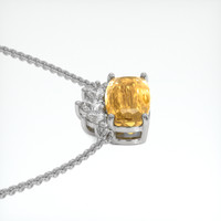 3.69 Ct. Gemstone Necklace, 14K White Gold 3