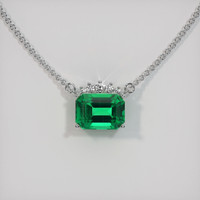 Emerald Necklace 0.92 Ct. 18K White Gold Preview