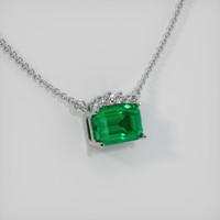 Emerald Necklace 0.92 Ct. 18K White Gold Preview