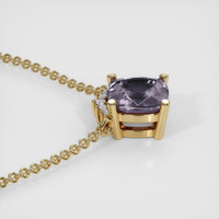 1.52 Ct. Purple Spinel Necklace, 14K Yellow Gold 3