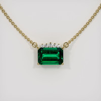 2.34 Ct. Emerald  Necklace - 18K Yellow Gold