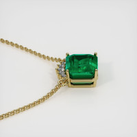 2.58 Ct. Emerald  Necklace - 18K Yellow Gold