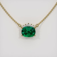 1.38 Ct. Emerald  Necklace - 18K Yellow Gold