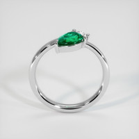 0.67 Ct. Emerald Ring, Platinum 950 3